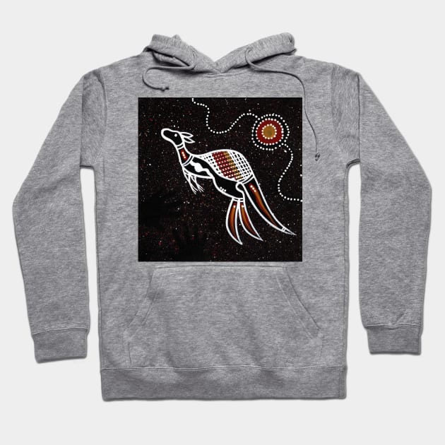 Aboriginal Art - Kangaroo Hoodie by hogartharts